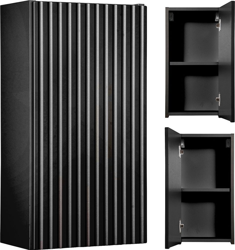 Hängeschrank 30cm, schwarz, NEWPORT-56-BLACK Produktbild 1