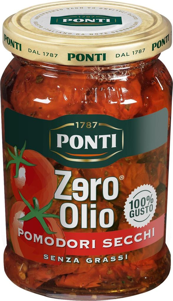Getrocknete Tomaten ohne Öl Zero Olio 280g - Ponti Produktbild 