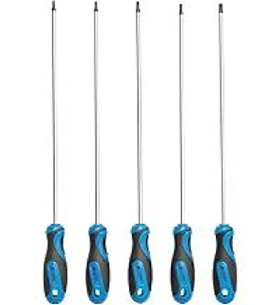 Kit Giraviti Torx Lunghi 30cm in Acciaio S2: Ideale per Elettrodomestici