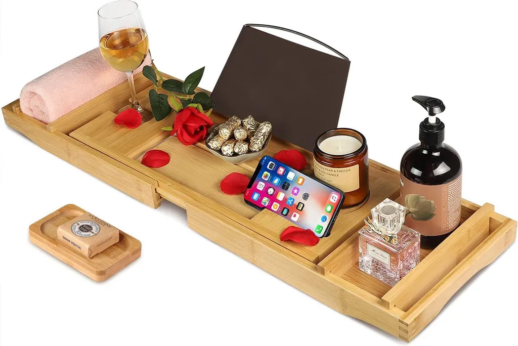 Mensola da bagno in bambù HALIA