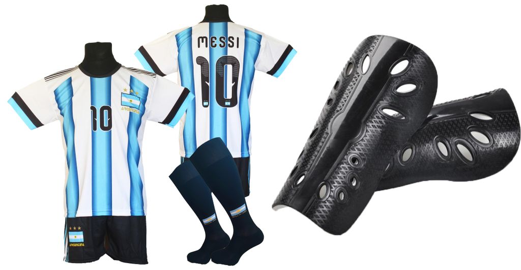 Dětská fotbalová sada MESSI ARGENTINIEN – velikost 128 + Obrázek produktu 