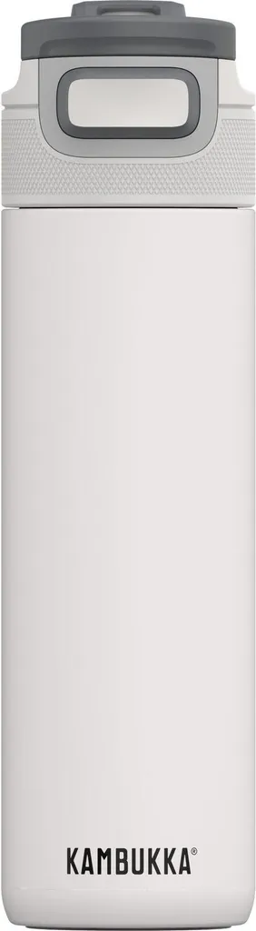 Gourde inox isotherme Elton Kambukka blanc craie, modèle anti-fuite 600ml
