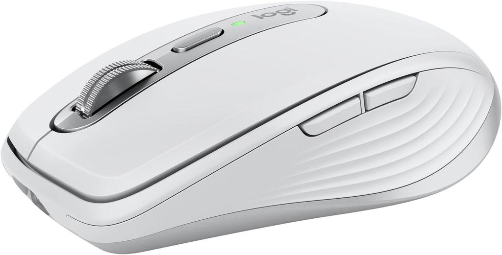 Kabellose Maus MX Anywhere 3S, 8K DPI Any-Surface Tracking, Schnellscrollen, Leise Klicks, Programmierbare Tasten, USB-C, Bluetooth, Windows,Mac,Linux