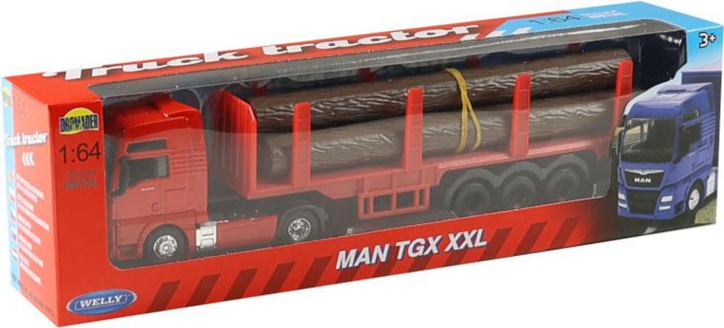 Camion Welly MAN TGX 1:64 avec bois 68013 Image du produit 