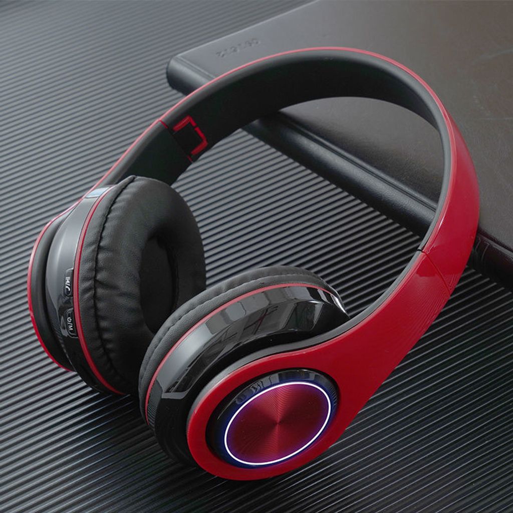 INF Vibrant Red Over-Ear Bluetooth Kopfhörer B39 - Kabellos