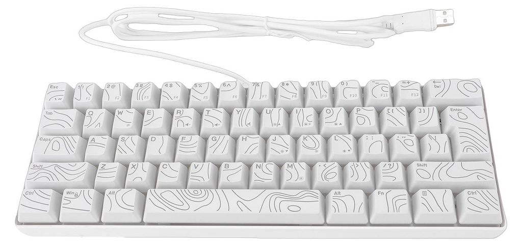 61 klávesová RGB herní klávesnice 60 % mechanická RGB Obrázek produktu 