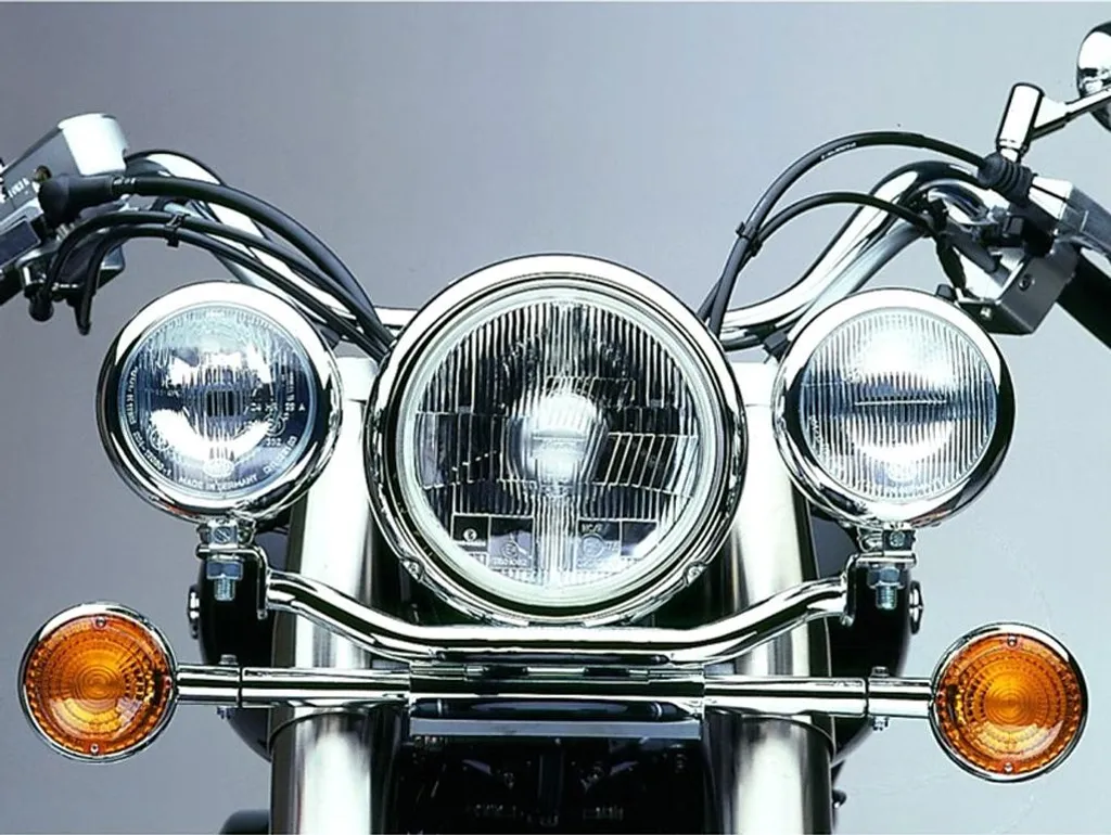 Support de phare chromé robuste FEHLING Yamaha XVS 1100 Drag Star 1100