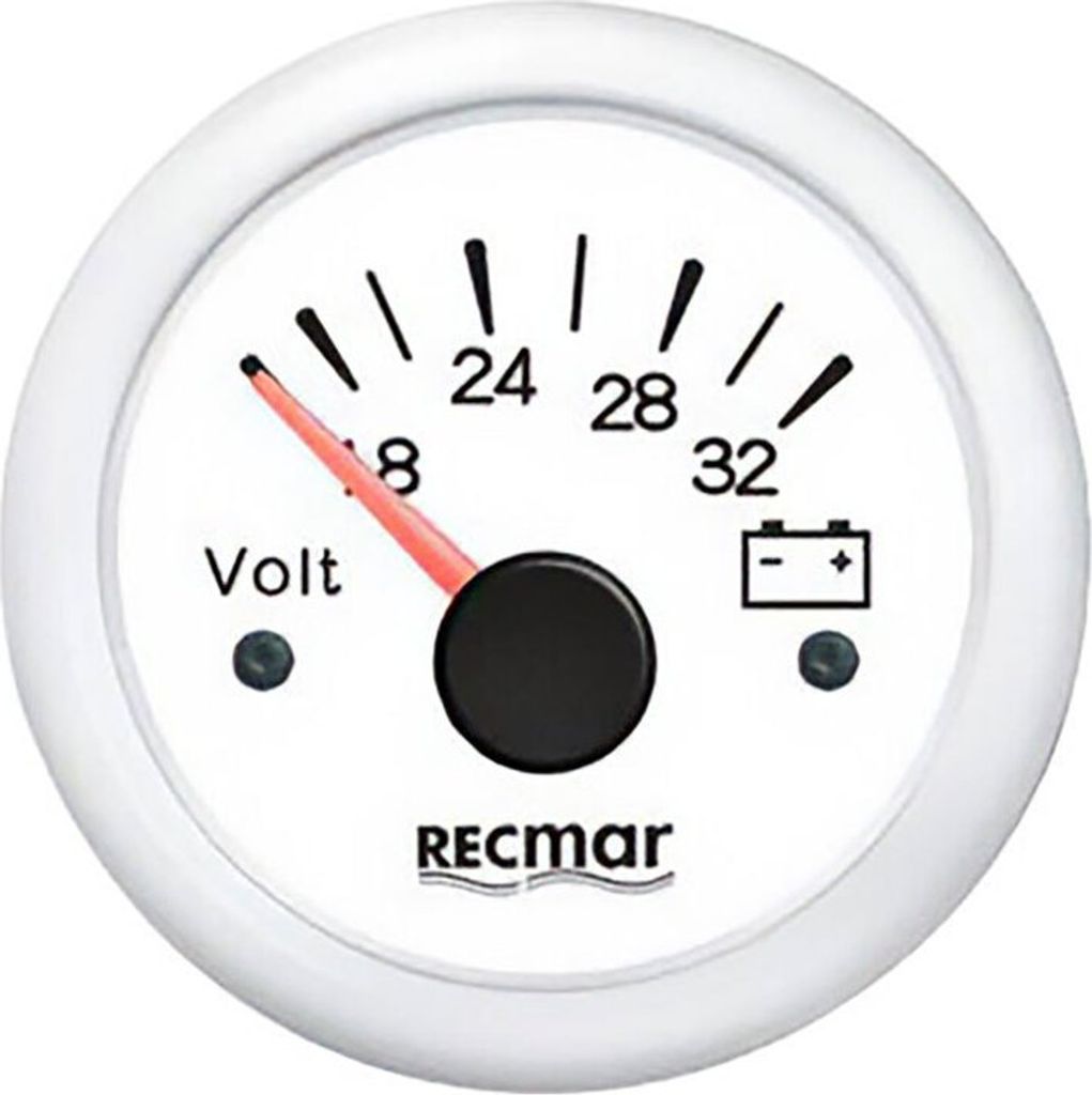 Recmar Voltmeter 8-32v Silber Silber One Size