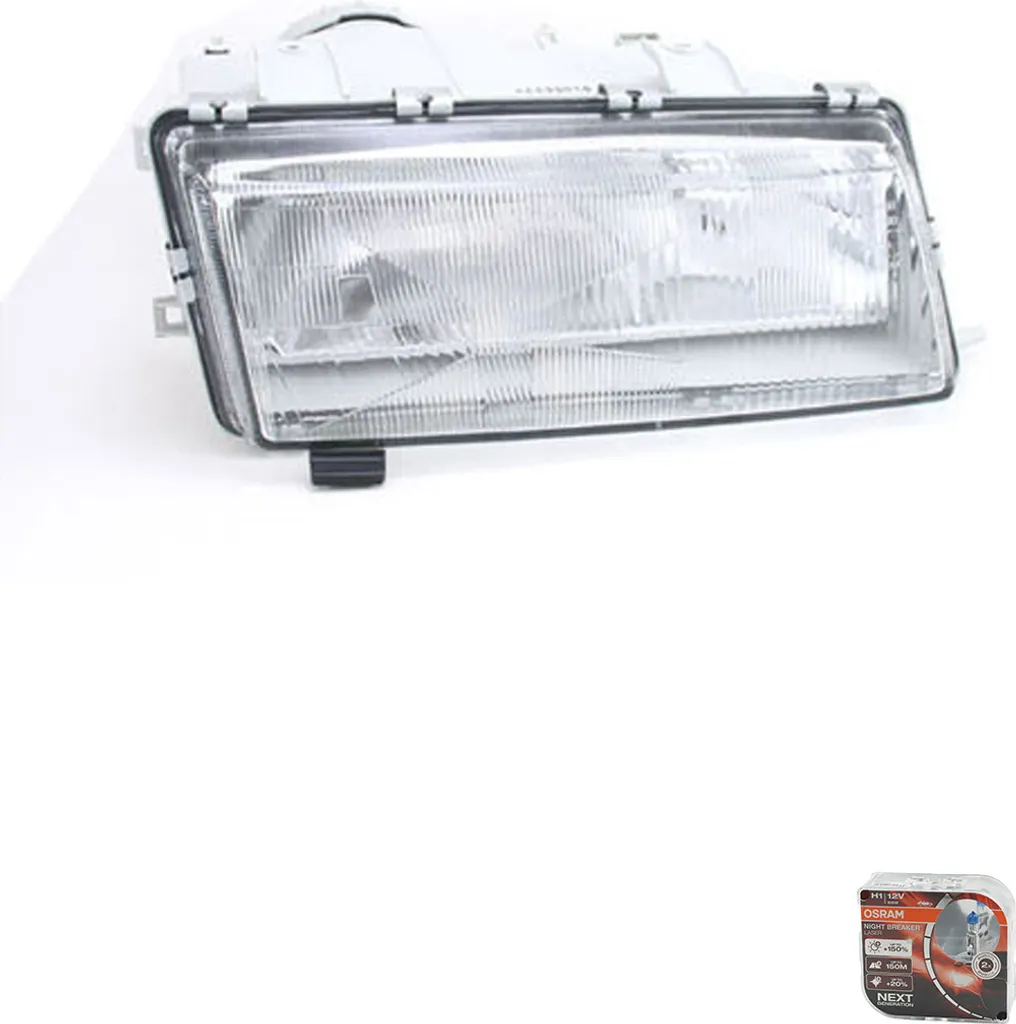 Faro Destro Saab 9000 Johns 9082900 + Lampadina Osram Laser H4