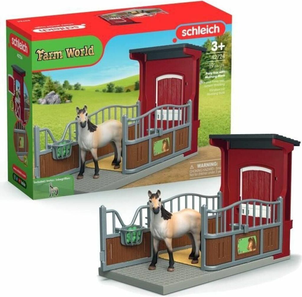 Farm World Ponybox met een Mustang-merrie Productafbeelding 