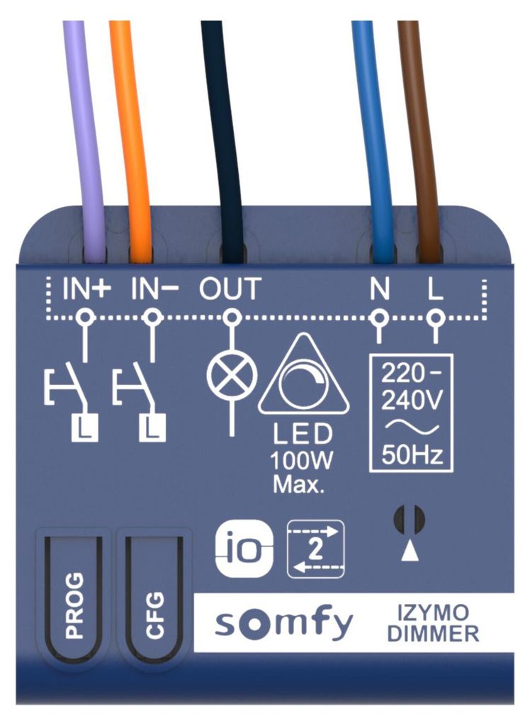 Somfy Empfänger UP Licht dimmbar 1822663 (1822663) Produktbild 