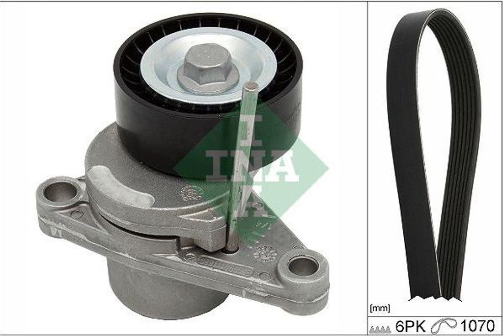 INA 529 0344 10 Keilrippenriemensatz OE 1611425280 kompatibel mit C2, C3, C4er, C4, 1007, 307, 308