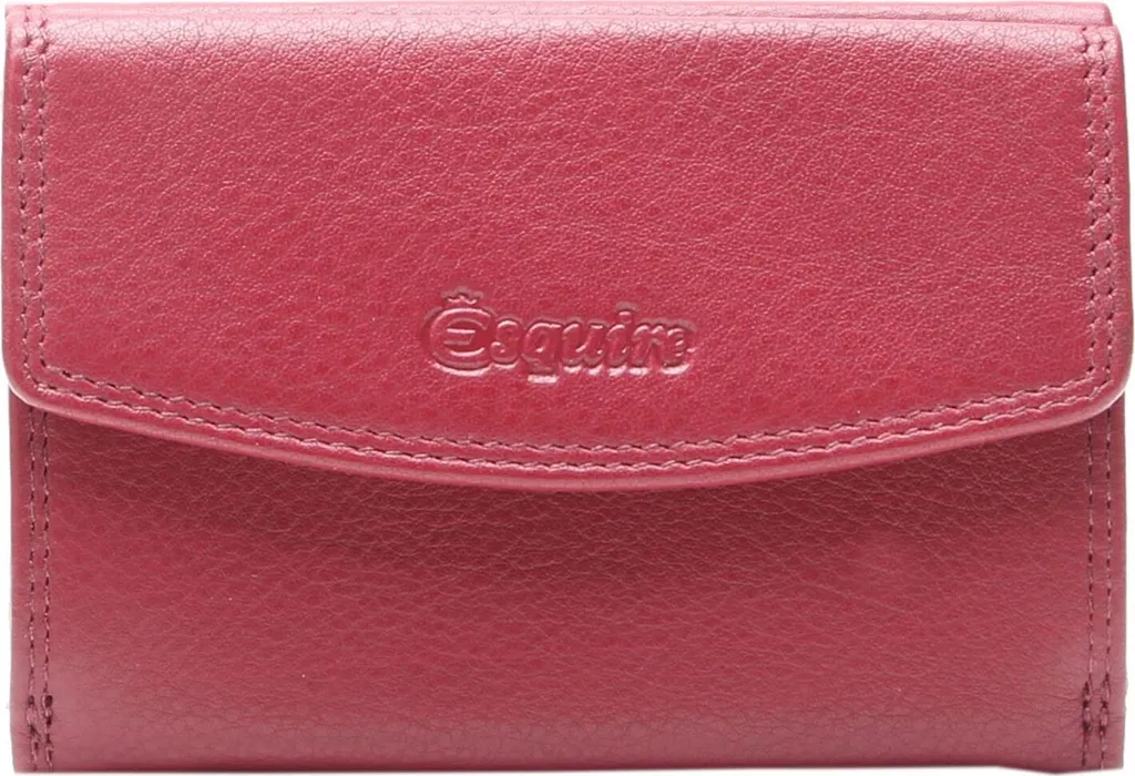 Esquire Duo Wallet Red Portafoglio in Pelle Rosso Scuro | Compra Ora