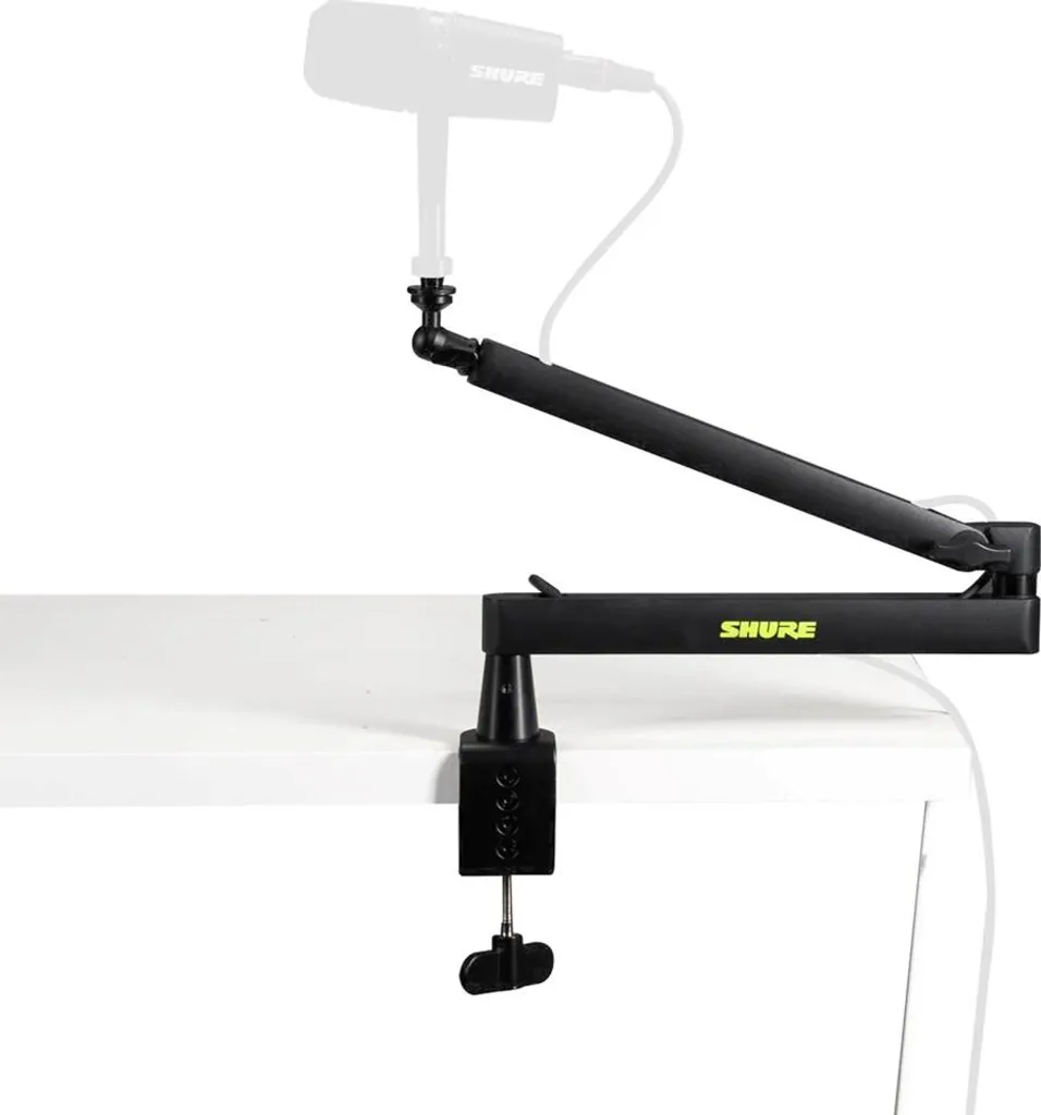 Support Micro à Bras Discret Shure SH-BROADCAST2 Finition Noir Mat