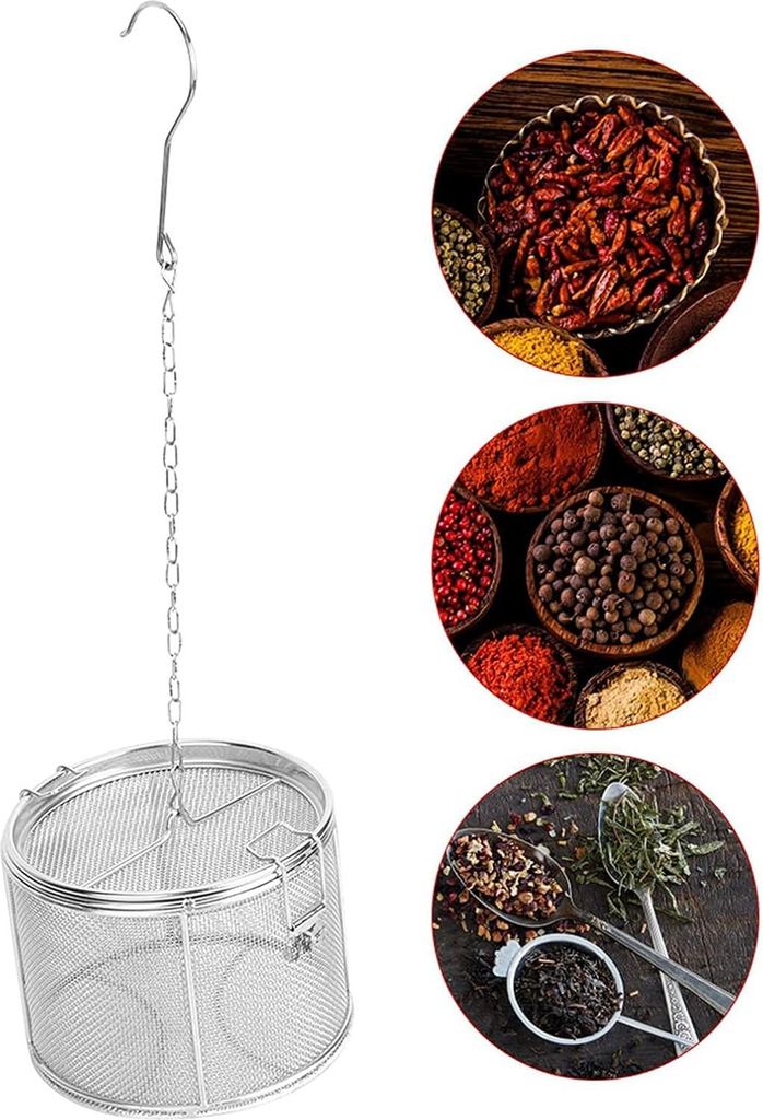 Extra feines Teesieb für losen Tee - Suppentrennbereich - Kräuterfilter für Teekannen und Tassen (14 x 10 cm)