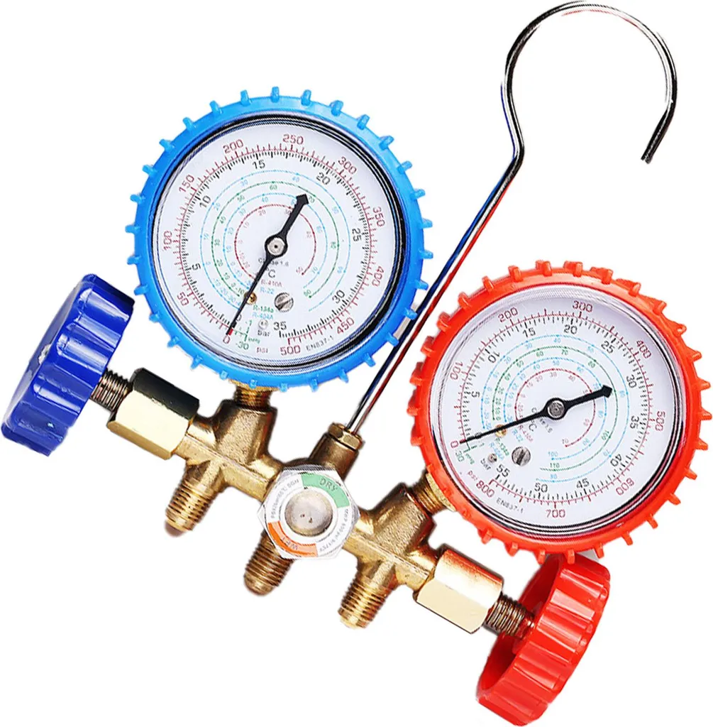 Manomètre de Distribution AC et Kit d'Entretien Climatisation Fluorure - 4