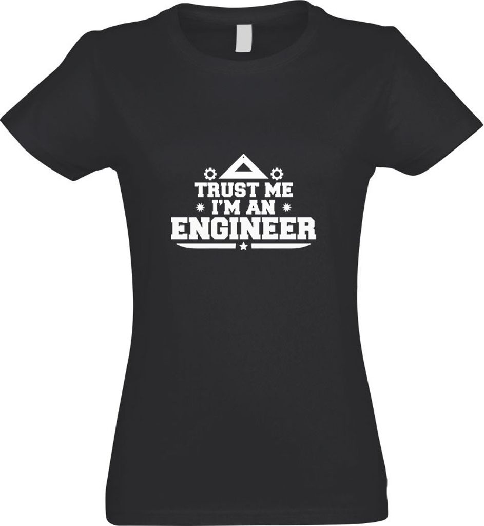 Kiwistar - T-Shirt tailliert - Damen - Graphit - Trust me, im a Engineer - mit Motiv Bedruckt - Funshirt Design - Sport - Freizeit - Damen - XL