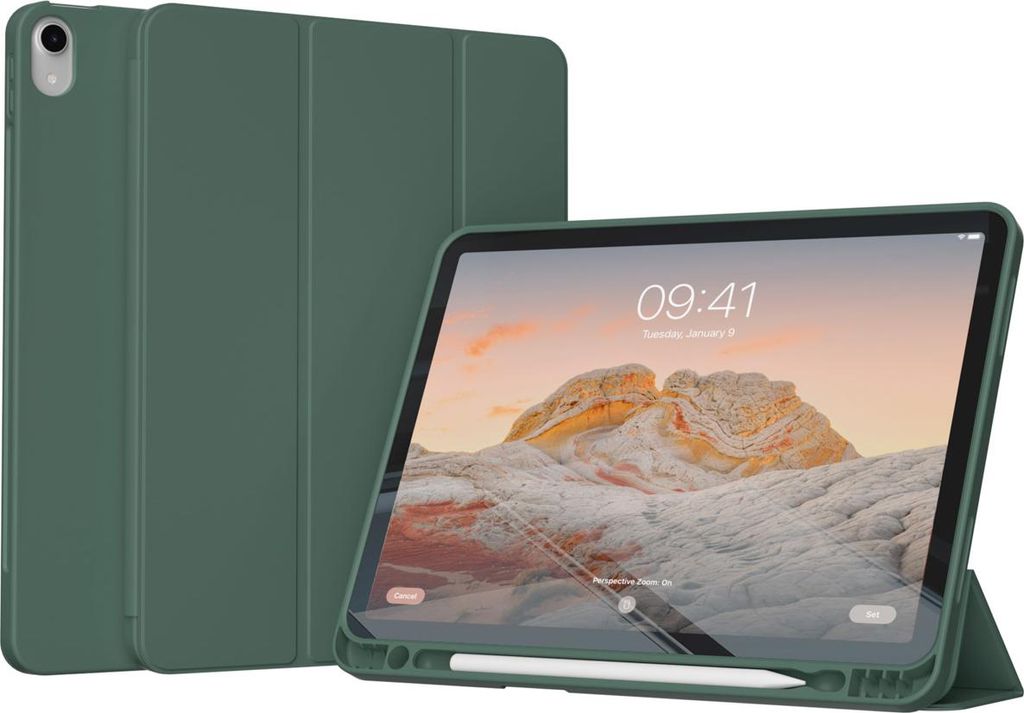 Accezz Smart Silicone Bookcase pour l'Apple iPad 11 (2025) Image du produit 