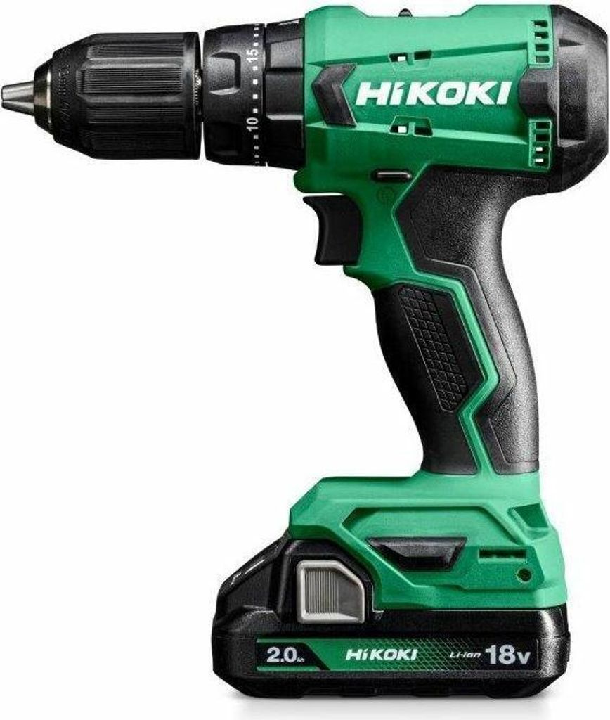 HIKOKI DV18DAWCZ Schlagbohrmaschine de mit Akku (im Transportkoffer de) (2.0) 18 V, Farbe grün