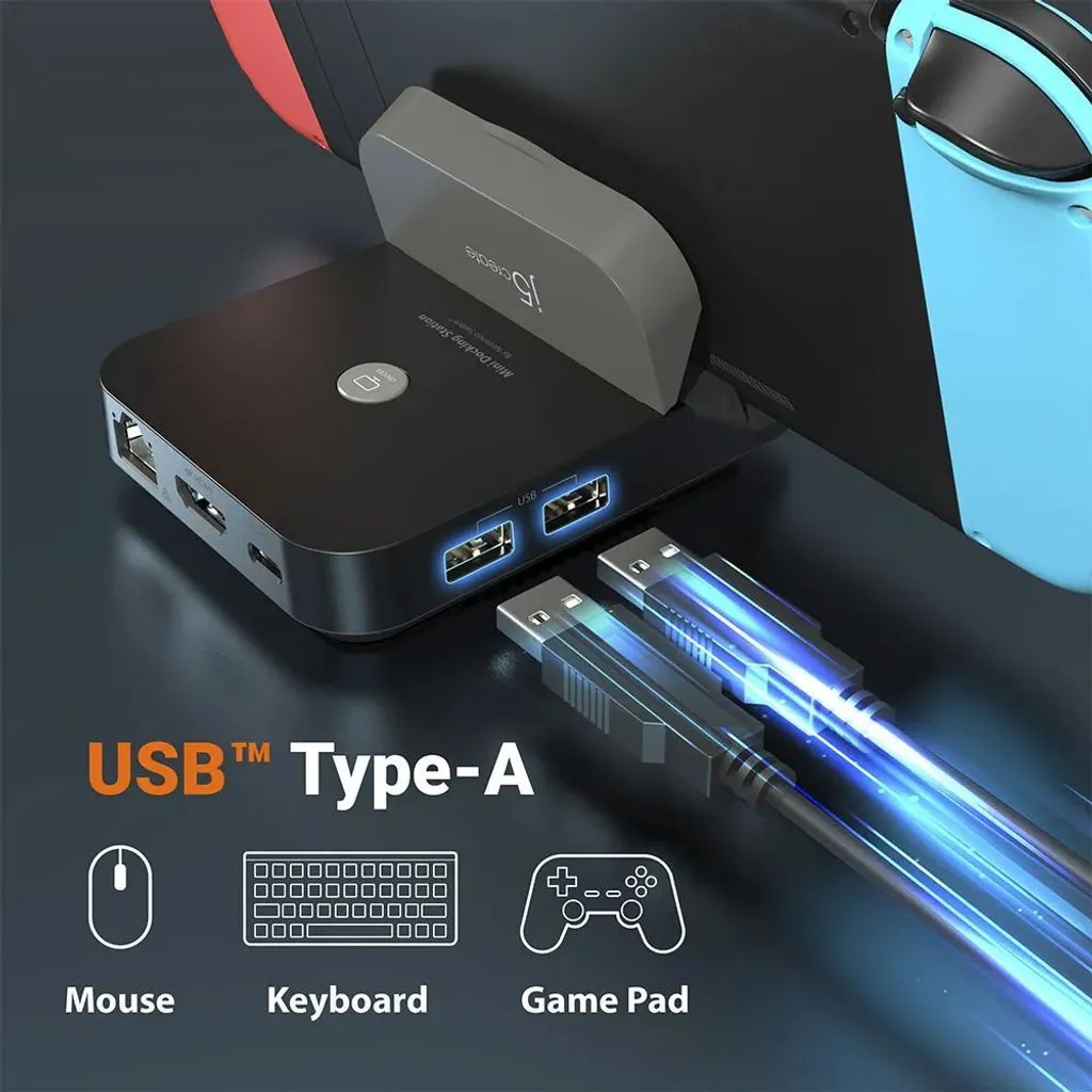Mini-Dock de Voyage pour Nintendo Switch, j5create JCD620-N HDMI - 12