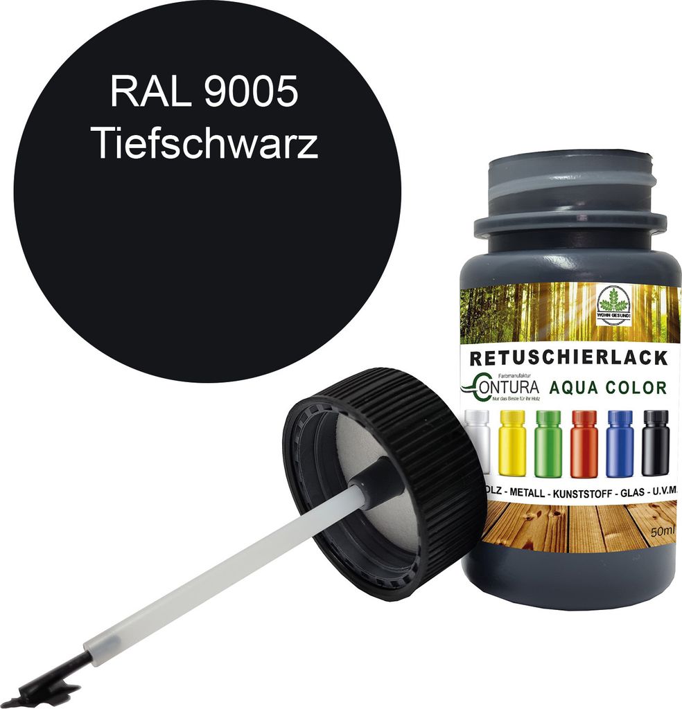 Reparaturlack Lackstift RAL Lack Pinselflasche 50ml. Farbe Produktbild 