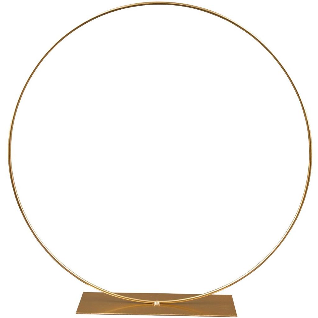 Großer Metall-Ring mit Fuß als Tisch-Deko Basteln gold 38 Produktbild 
