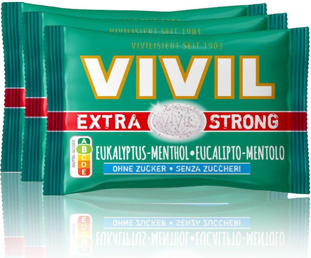 VIVIL® 0219 VIVIL® Extra Strong Eukalyptus-Menthol Bonbons Zdjęcie produktu 