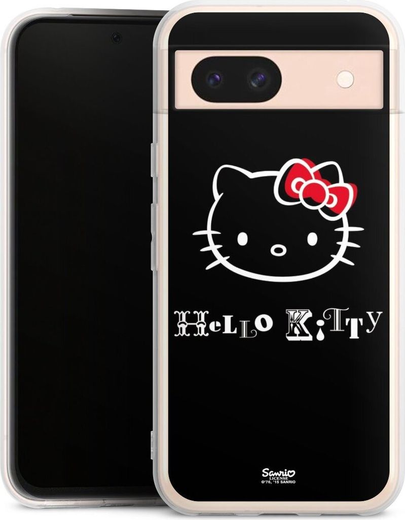 DeinDesign Handyhülle für Google Pixel 8a Silikon Hülle Case Smartphone Schutzhülle Fanartikel Hello Kitty Kawaii