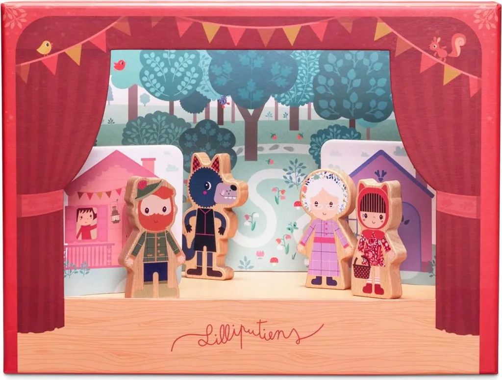 Teatro Magnetico Lilliputiens: Gioco Classico Cappuccetto Rosso Wood