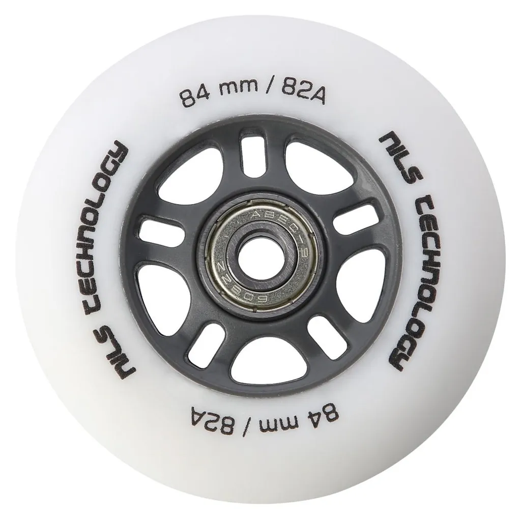 Roues Blanches en Polyuréthane 84x24mm 82A avec Roulements ABEC-9 - 2
