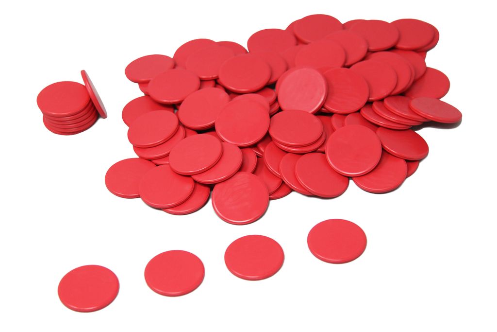 Fiche da gioco rosse (100 pezzi) Immagine del prodotto 