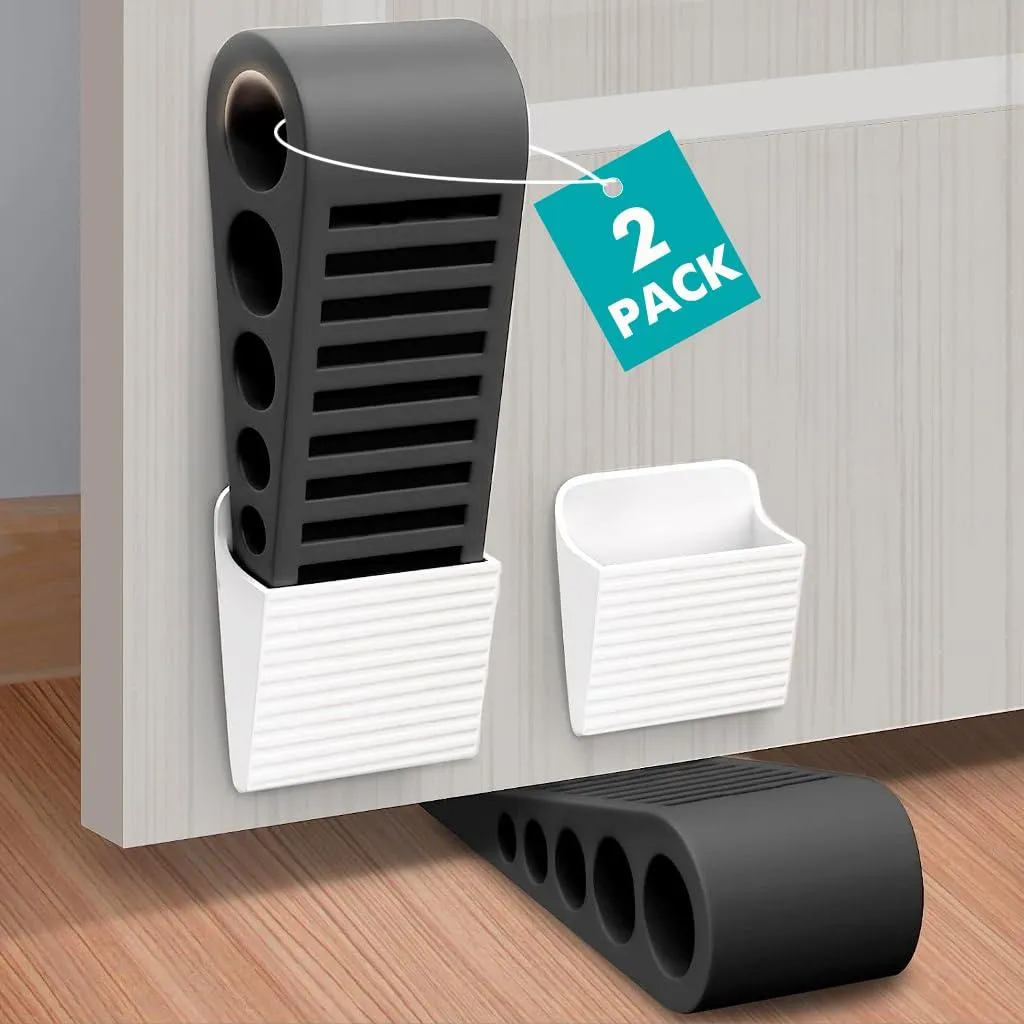 Butée de porte pour bloquer les courants d'air sans percer le sol