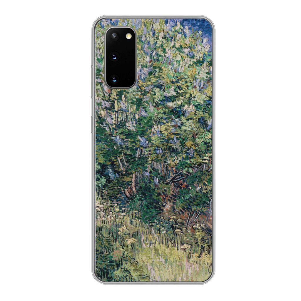 MuchoWow Handyhülle Schutzhülle Hülle für Samsung Galaxy S20 Fliederbusch - Vincent van Gogh Silikon Softcase Handy Hülle - Bild