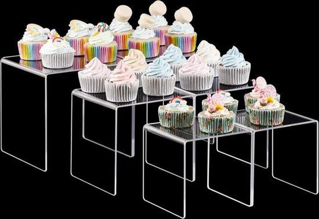 Acryl Display Stand für Pops-Figuren und Amiibo - Set aus 2 Teilen - Größe 5x6x7 Zoll