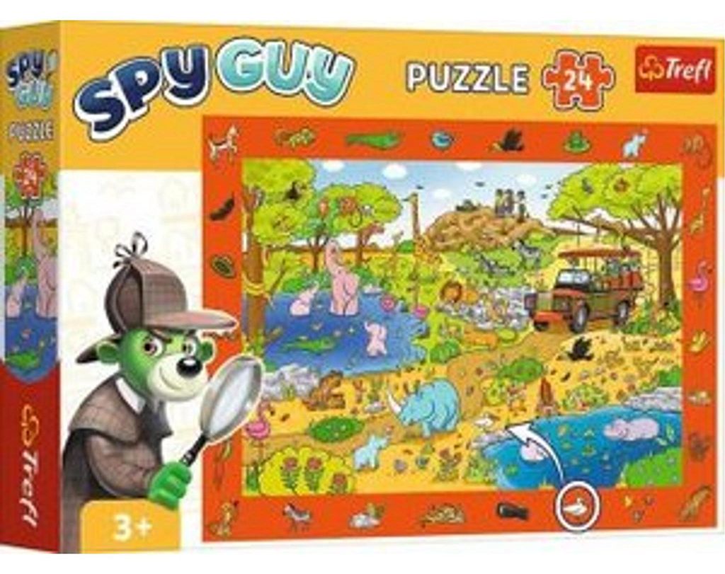 Trefl Beobachtungspuzzle Spy Guy 24 Teile Safari Produktbild 