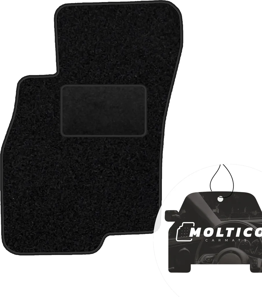 Tappetino Auto Nero per Fiat Punto Evo 2009-2012 - Lato Guida moto-MOLTICO