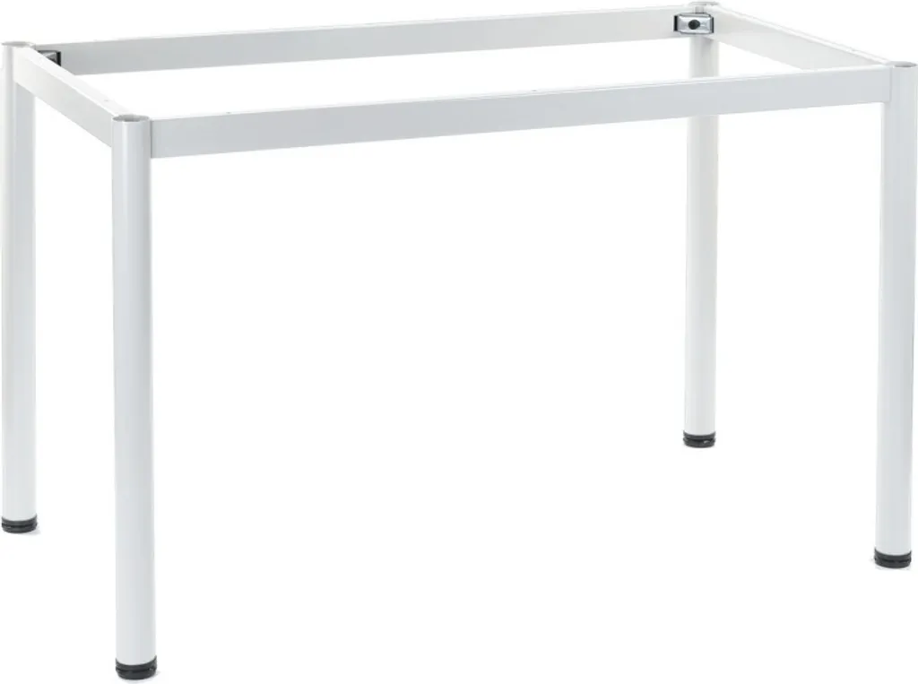 Struttura in metallo con gamba tonda, NY-A057/O, diametro gamba 5 cm, dimensioni 136x76x72,5 cm, bianco