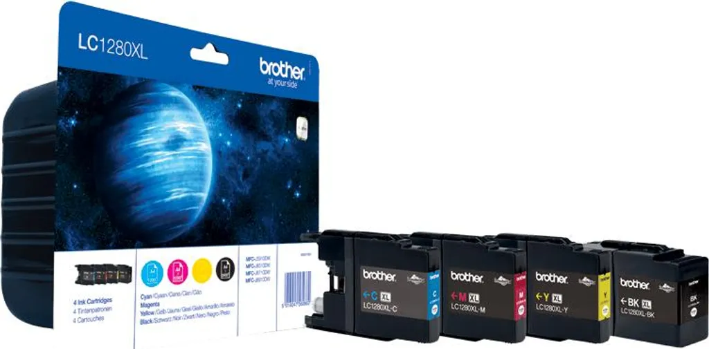Brother LC1280XLVALBP Originale: Kit 4 Cartucce Alta Resa per MFC-J