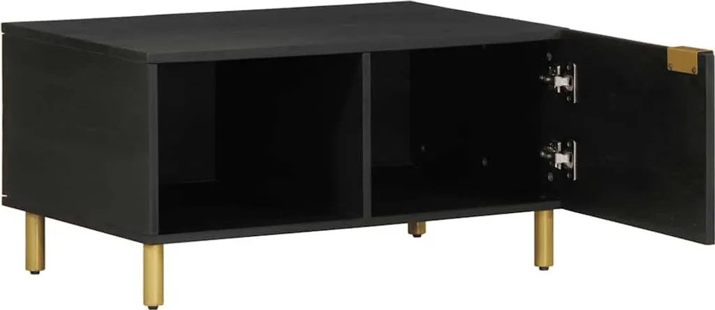 Tavolino Nero 80x50x40 cm: Il Coffee Table Essenziale per Te