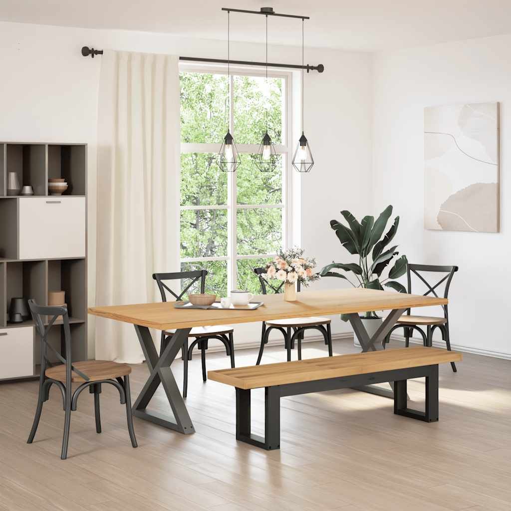 Best Möbel Esszimmerbank NOAIN U-Form-Beine 180x40x45 cm Massivholz Kiefer - Sitzbänke A4100050