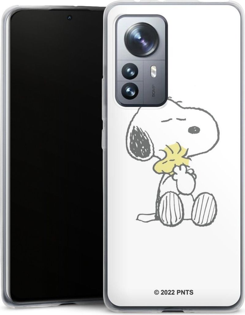 DeinDesign Slim Hülle für Xiaomi 12 Pro 5G Silikon Case Ultra Dünn Handyhülle Liebe Peanuts Snoopy