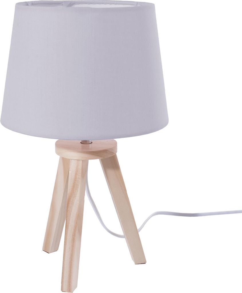 Stolní lampa se stínítkem, dekorativní, barva šedá Obrázek produktu 