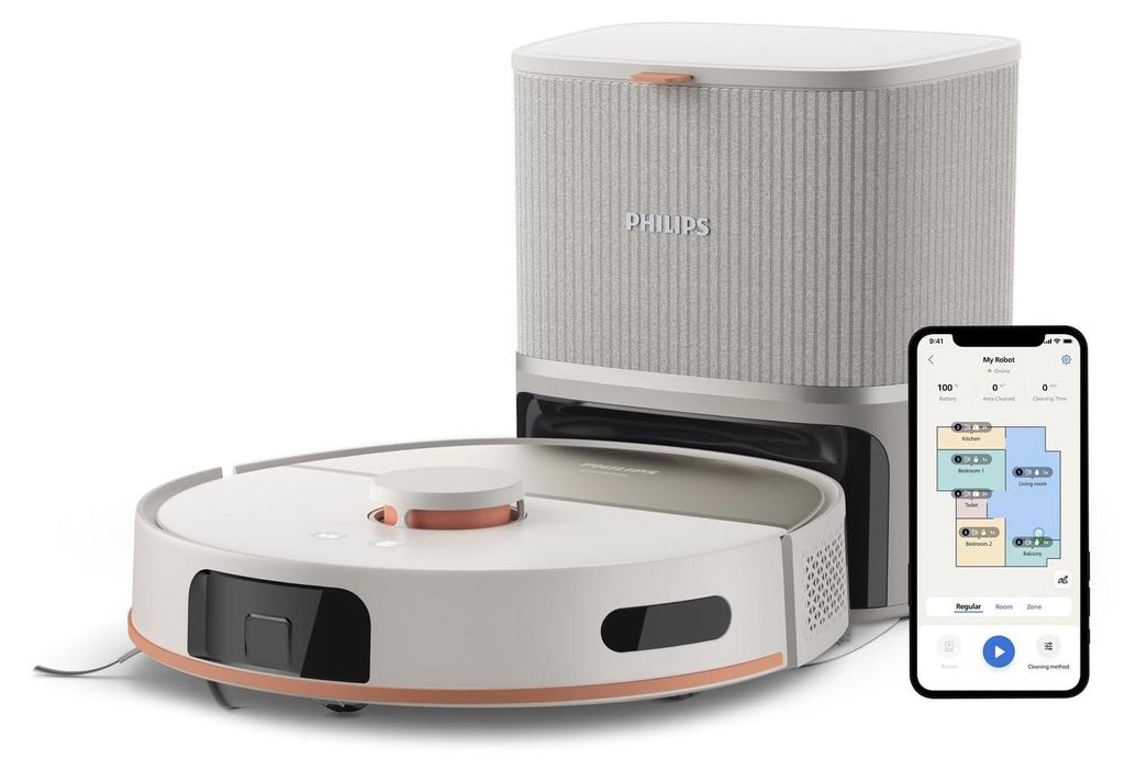 PHILIPS XU5100/20 Robot aspirapolvere e lavapavimenti beige Immagine del prodotto 