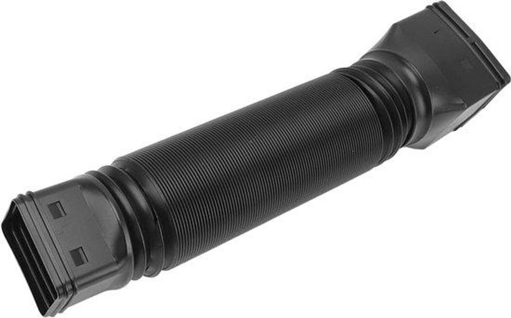Regenwasserablauf-Erweiterung - flexibler Abflussverlängerer von 20 bis 59 Zoll - schwarz.