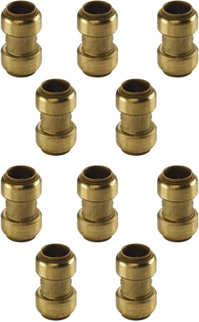 Kupfer Steckfitting Tectite Kupplung 15 x 15 mm DVGW 10 Stück
