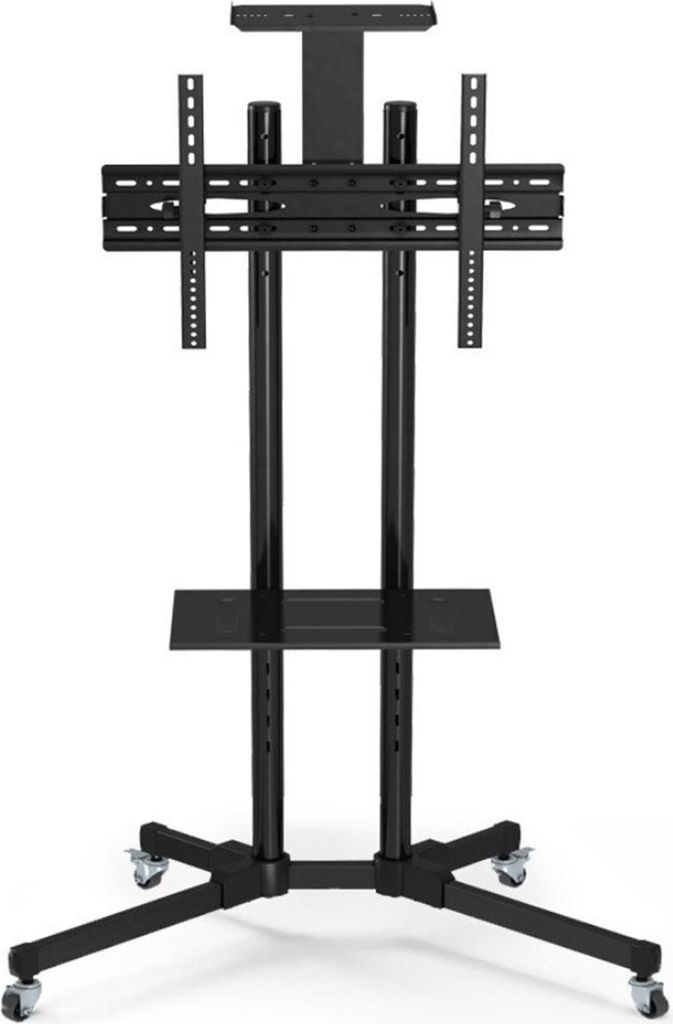Happyment TV-Standfuß Mobil – Höhenverstellbar bis 173?cm – Universal TV-Wagen auf Rollen – Für 32–65?Zoll