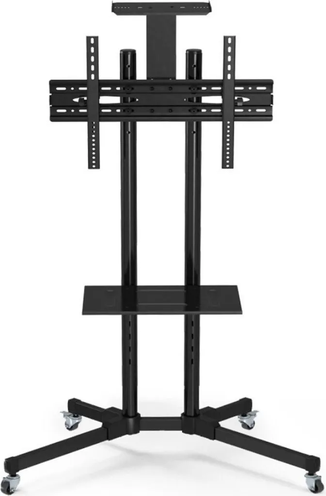 Pied TV Mobile pour Salon et Bureau - Support à Roulettes Happyment 173 cm