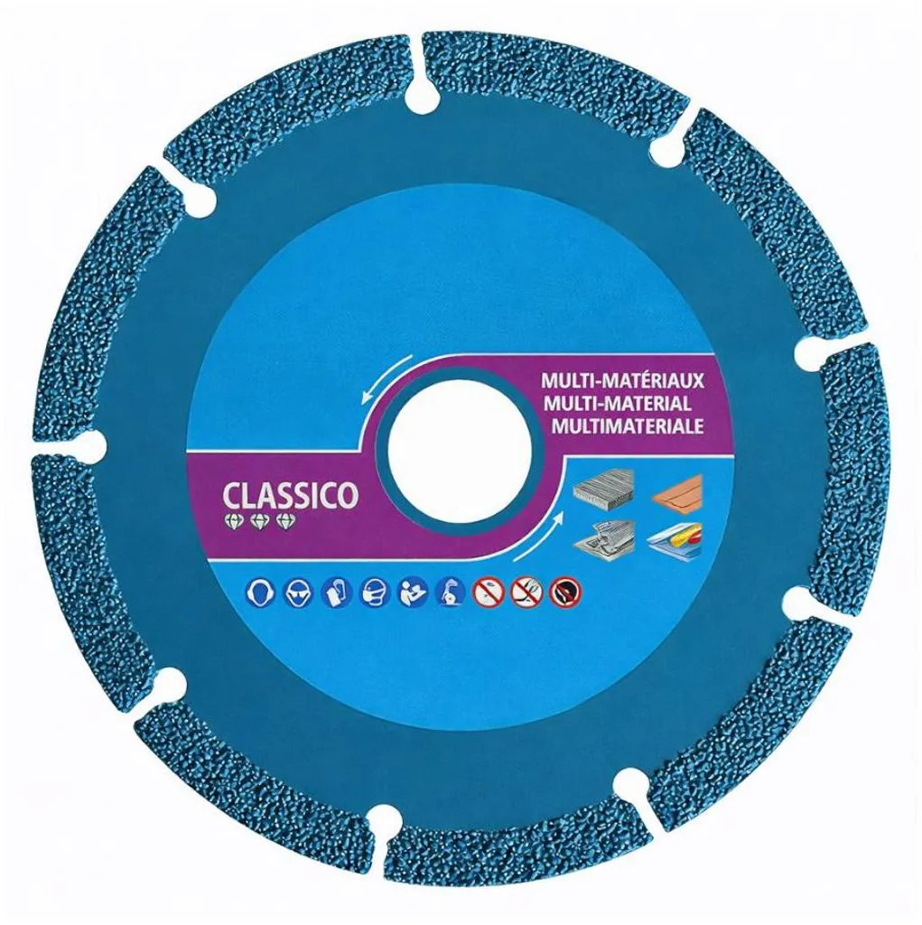 Disque Diamant 125mm haute résistance - Segment 9mm pour coupe durable
