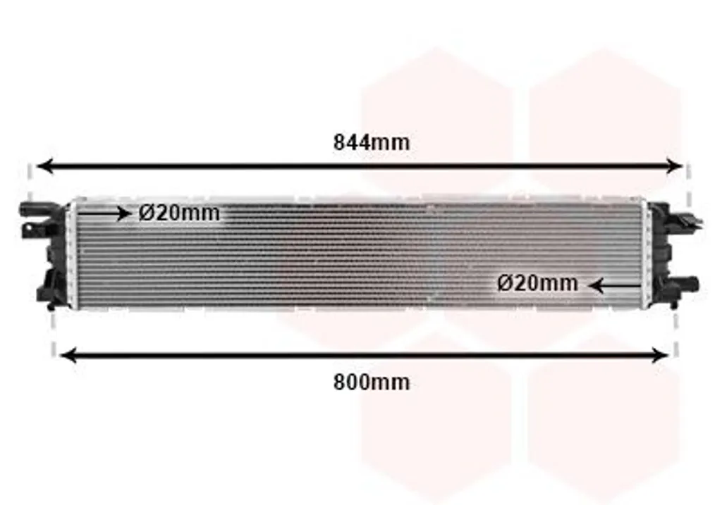 Radiateur de Refroidissement à Eau pour Audi A6 Berline et Avant (Gamme C7)