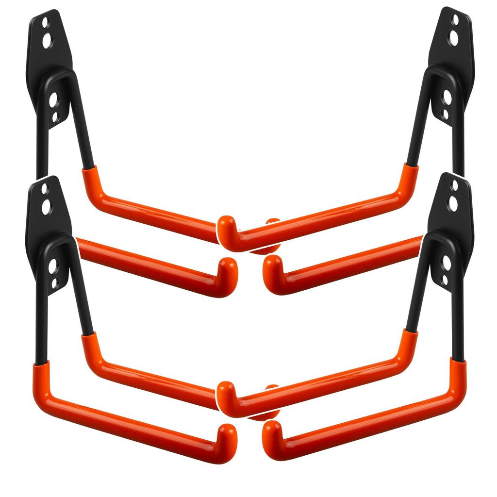 Lot de 4 supports muraux en acier pour le garage Image du produit 